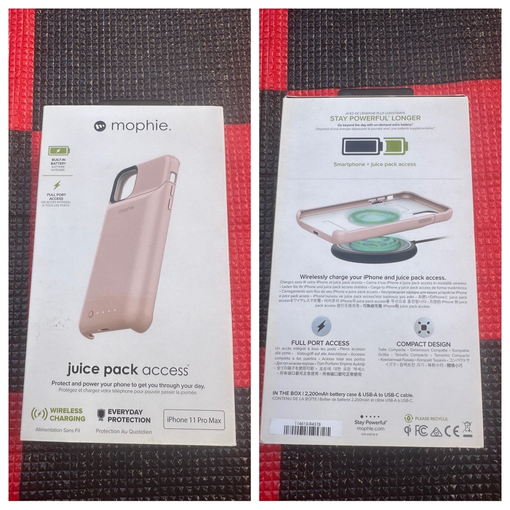 NIB mophie Juice Pack Access for iPhone 11 PRO MAX,
PINK